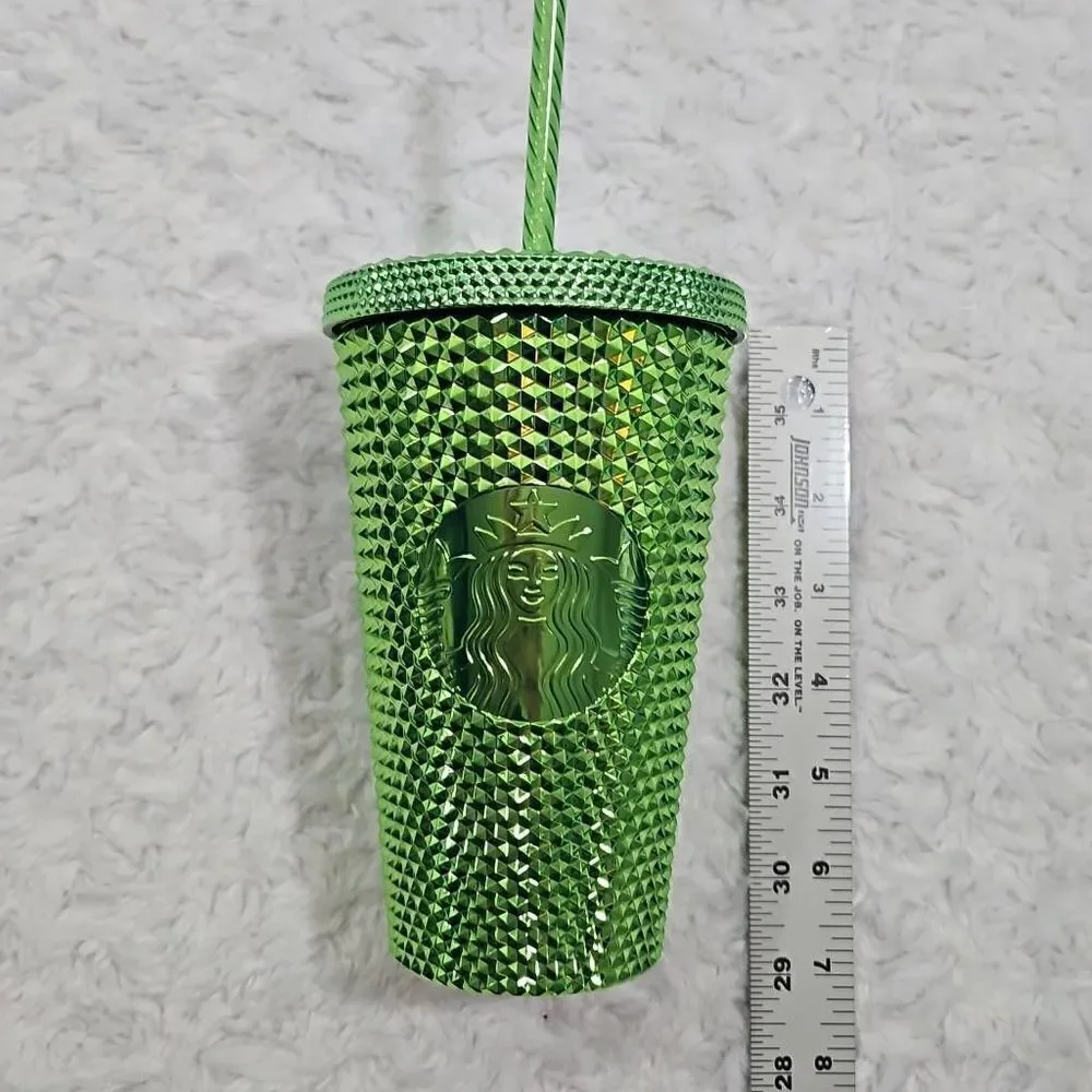 Starbucks 2023 Green Studded Holiday Christmas Tumbler 16 oz Grande
